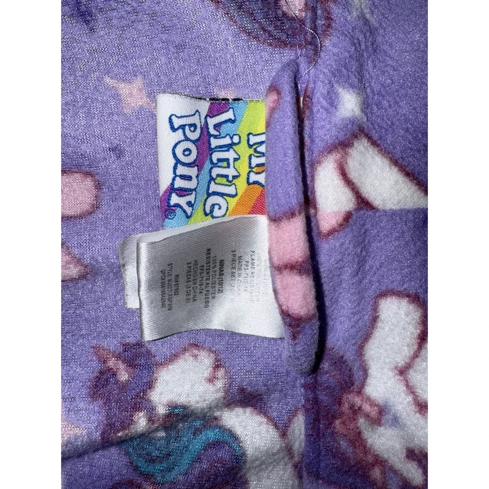 2012 ~ My Little Pony ~Purple Bathrobe Robe Size 10 Tie Waist OLDER STYLE PONIES